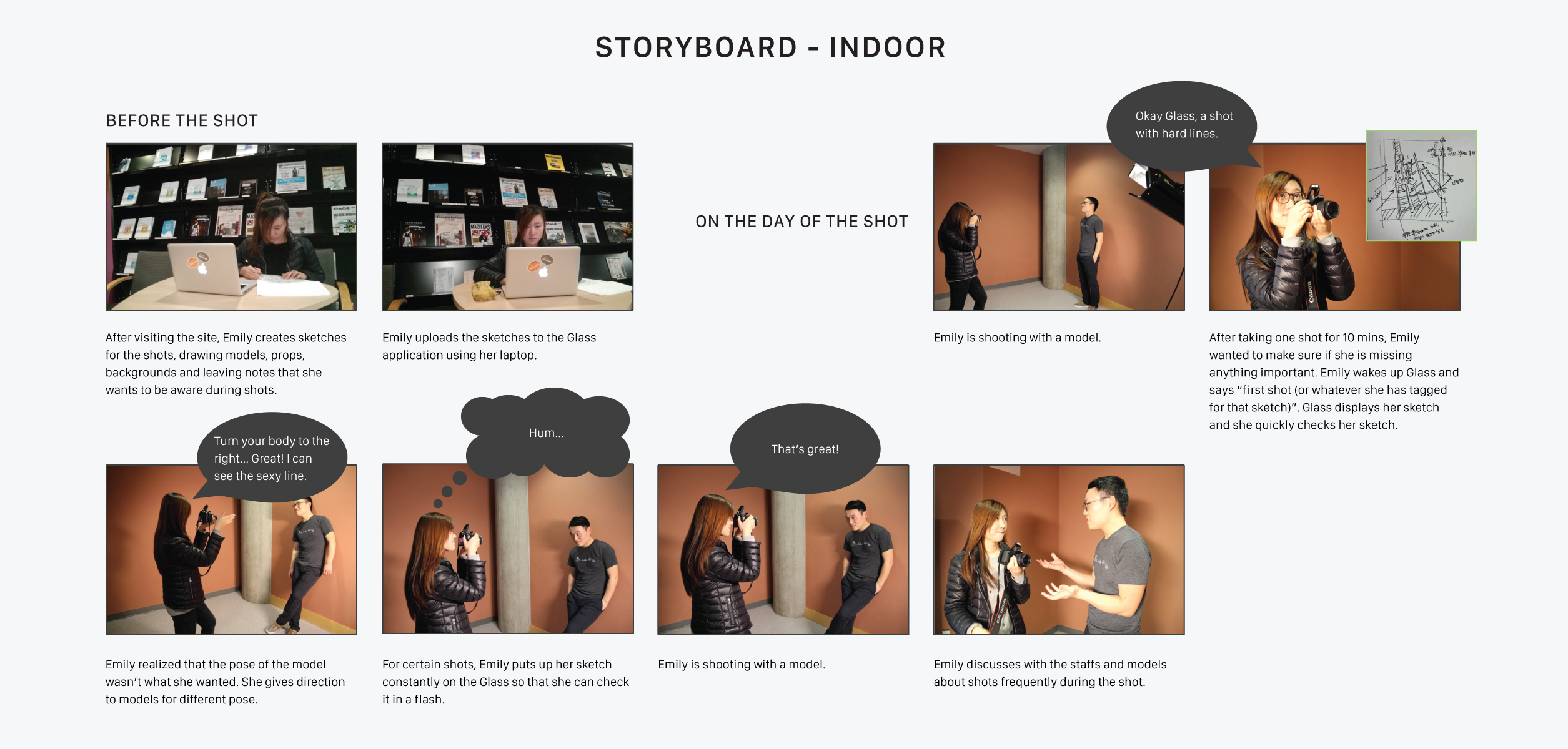 Glass application outdoor storyboard